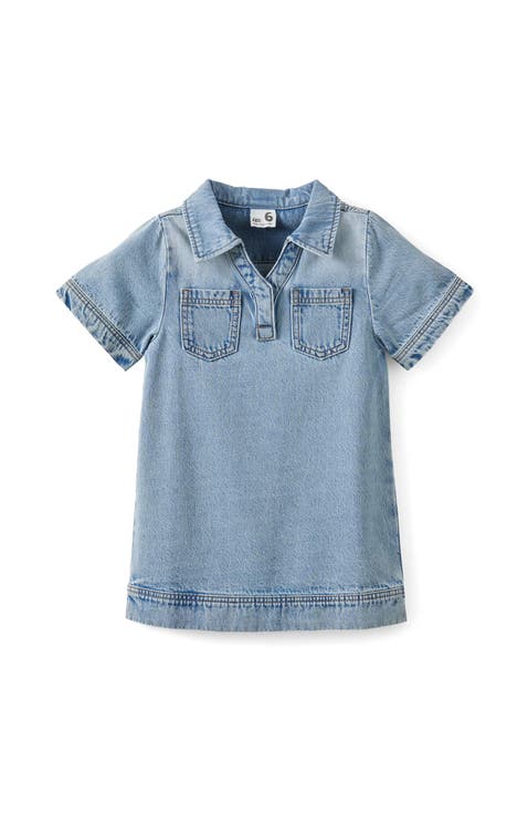 Kid's Denim Polo Dress