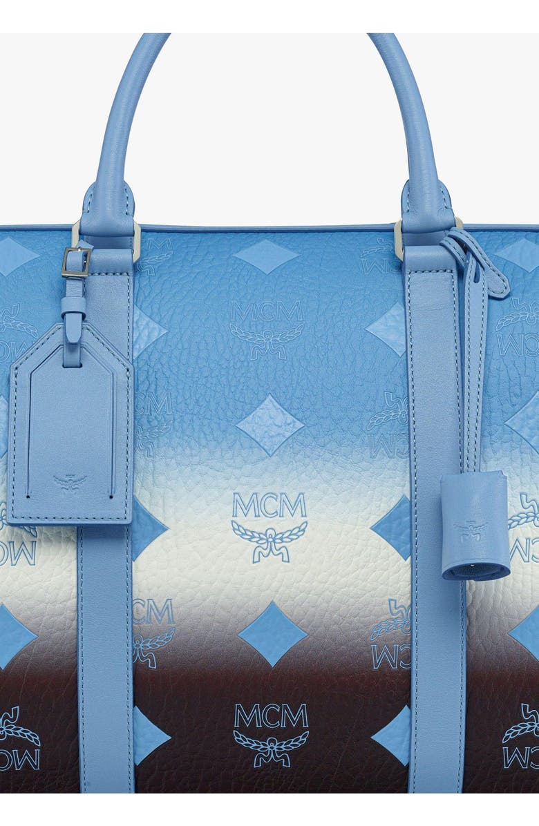 MCM Medium Ottomar Weekender Bag in Gradation Visetos, Alternate, color, Della Robbia Blue