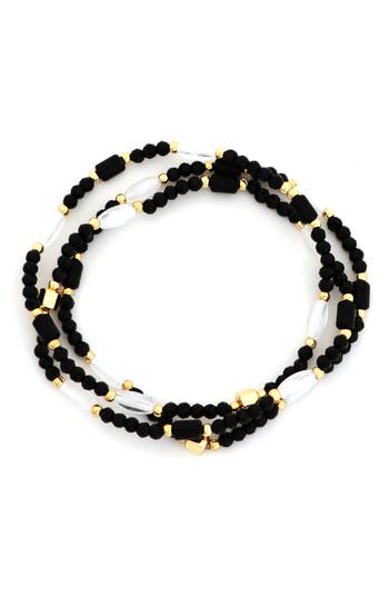 Panacea Pack Of 3 Beaded Stretch Bracelets