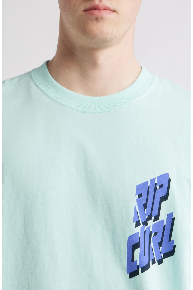 Liquid Trips Slant Graphic T-Shirt, Alternate, color, AQUA