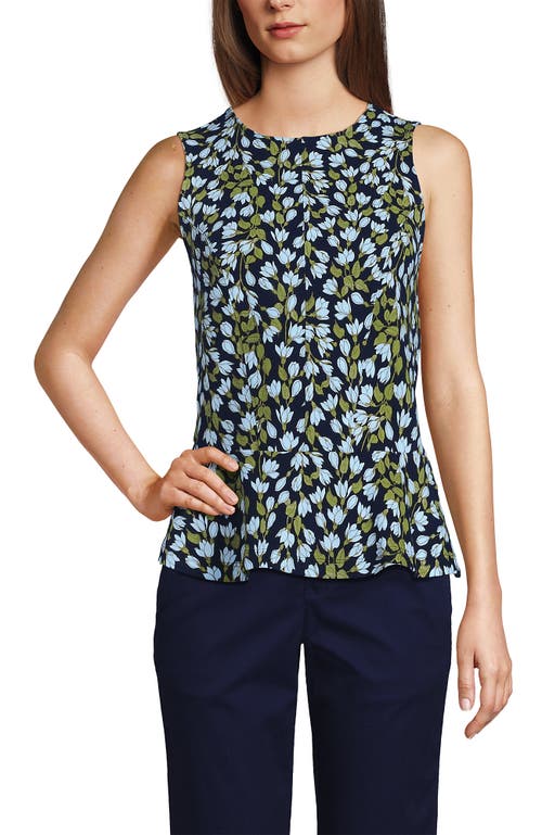 Lands' End Sleeveless Starfish Peplum Top