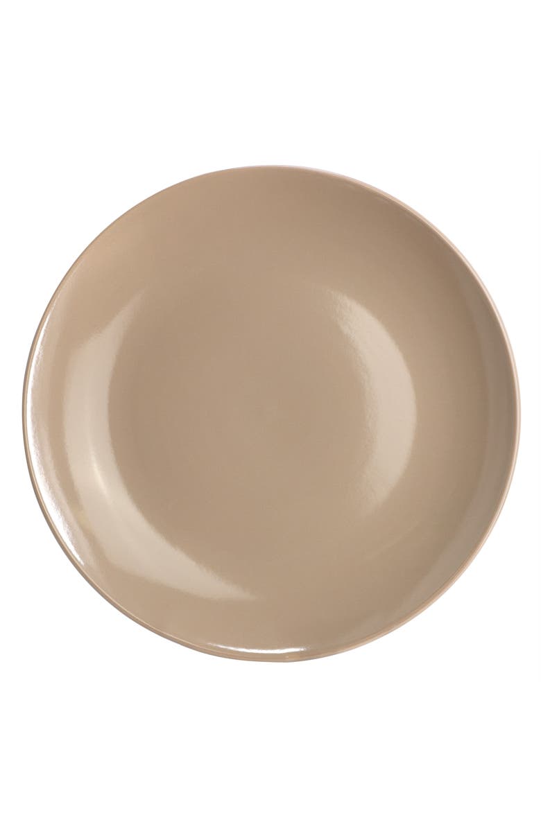 Gibson Home Everyday Plus 12 Piece Stoneware Dinnerware Set, Alternate, color, Brown