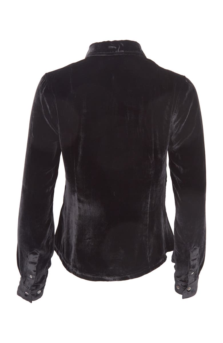 Lords of Harlech Sylvia Velvet Shirt, Alternate, color, Black Velvet