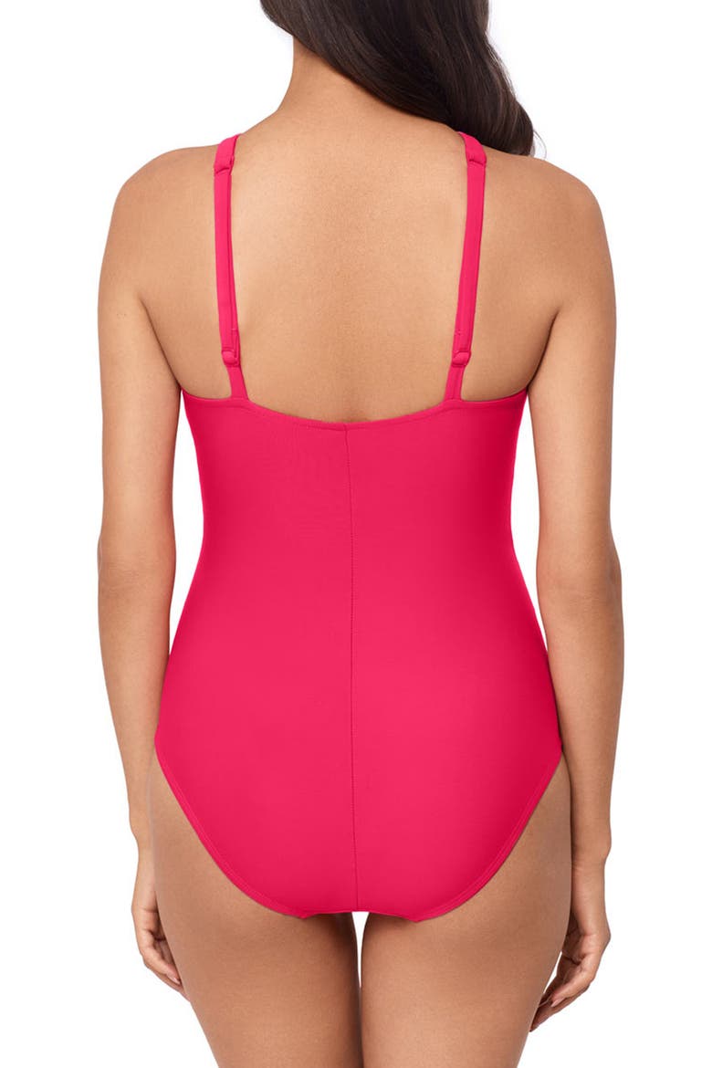 Edith Underwire One-Piece Swimsuit, Alternate, color, ROSIE