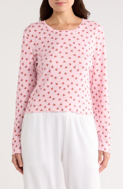 Crazy for the Holidays Brushed Pointelle Pajama Top