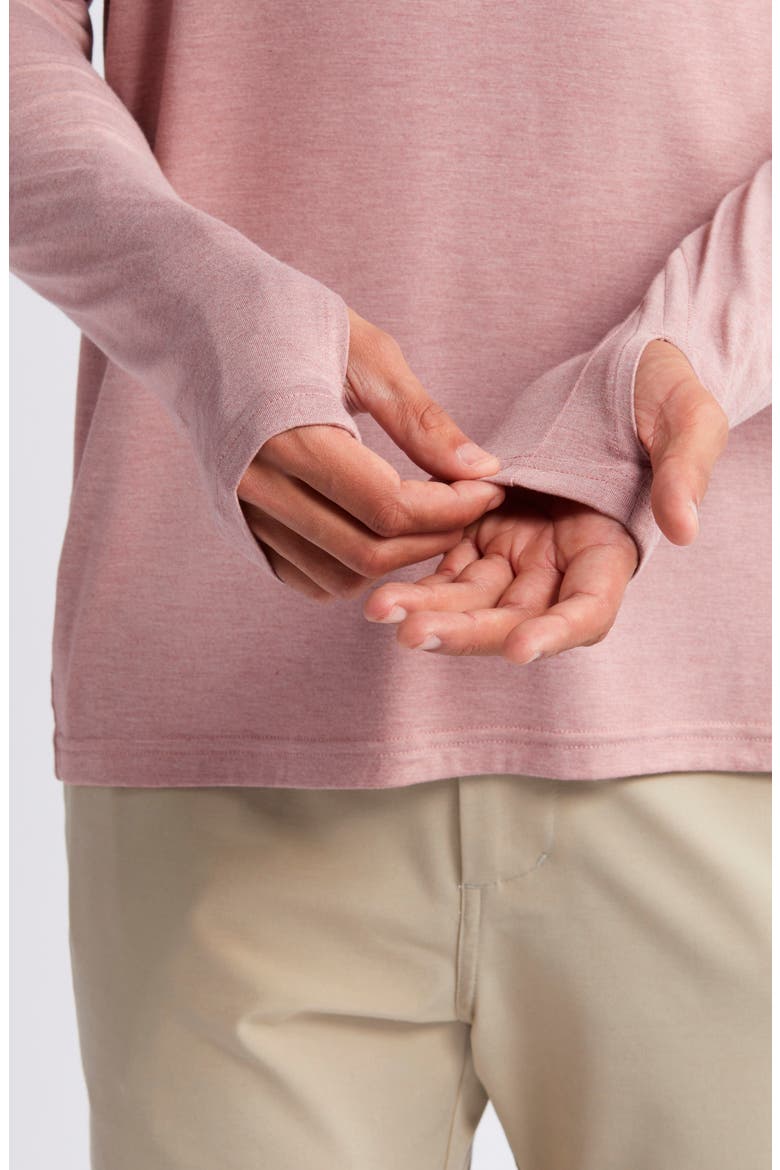 Shade UPF 50+ Hoodie, Alternate, color, HEATHER ADOBE RED