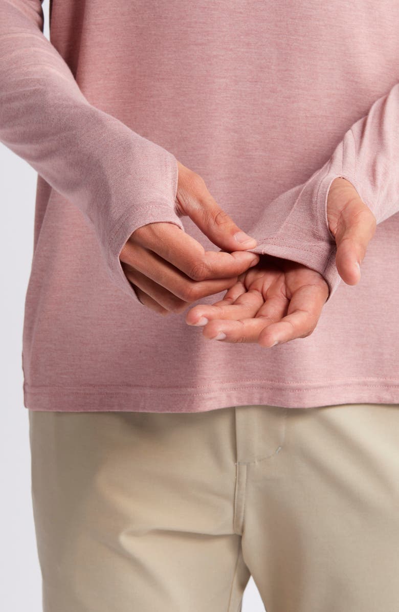 Free Fly Shade UPF 50+ Hoodie, Alternate, color, Heather Adobe Red