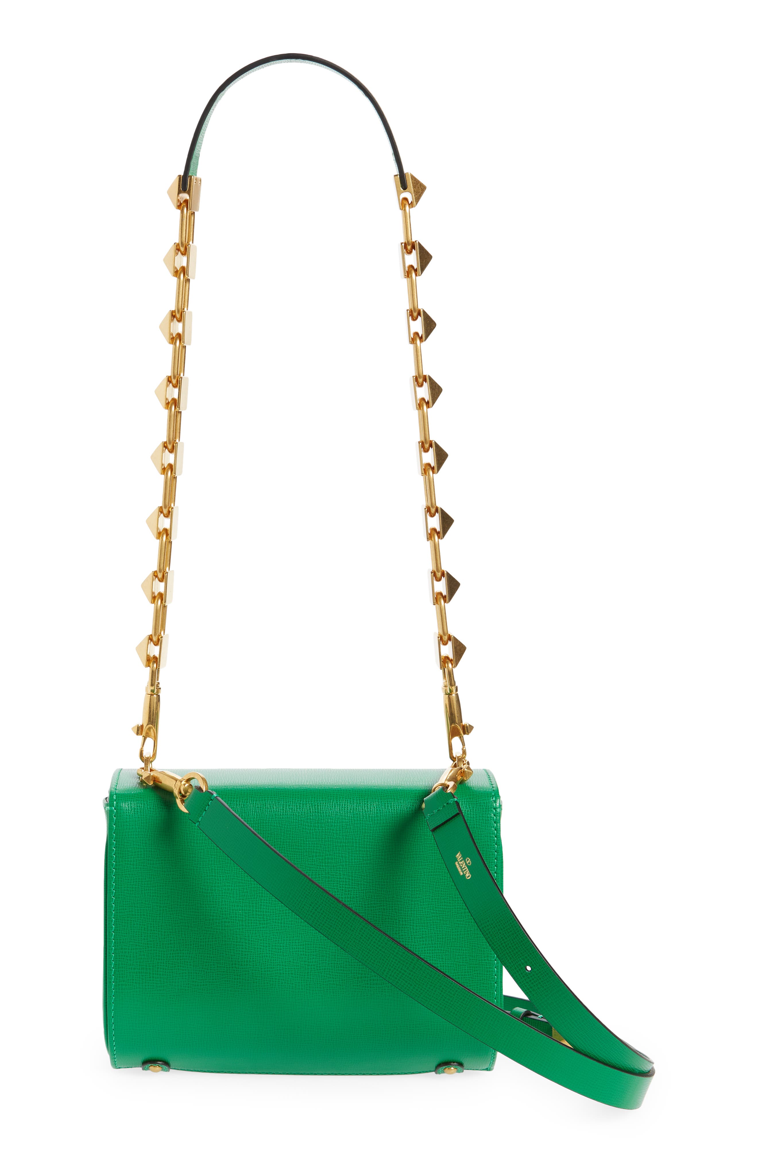 Valentino Garavani Stud Sign VLOGO Leather Shoulder Bag, Alternate, color, 