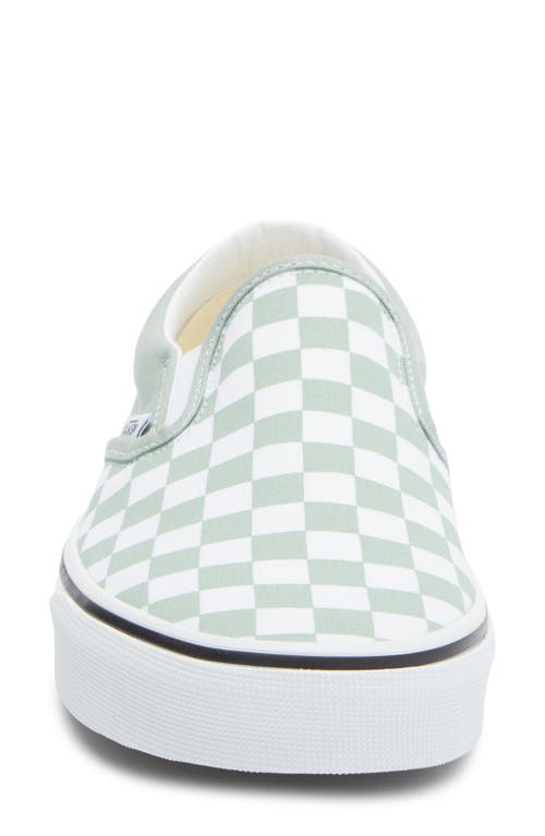 Vans Classic Slip-on Sneakers Color Theory Checkerboard Grey In Gray