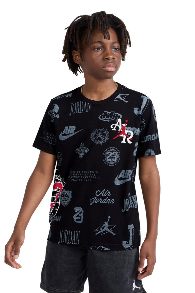 Kids' Rookie Season Short Sleeve T-Shirt, Alternate, color, BLACK