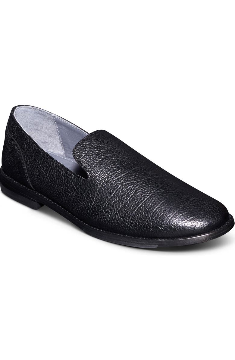 Tecovas The Monterrey Midnight Bison Loafer, Main, color, Black