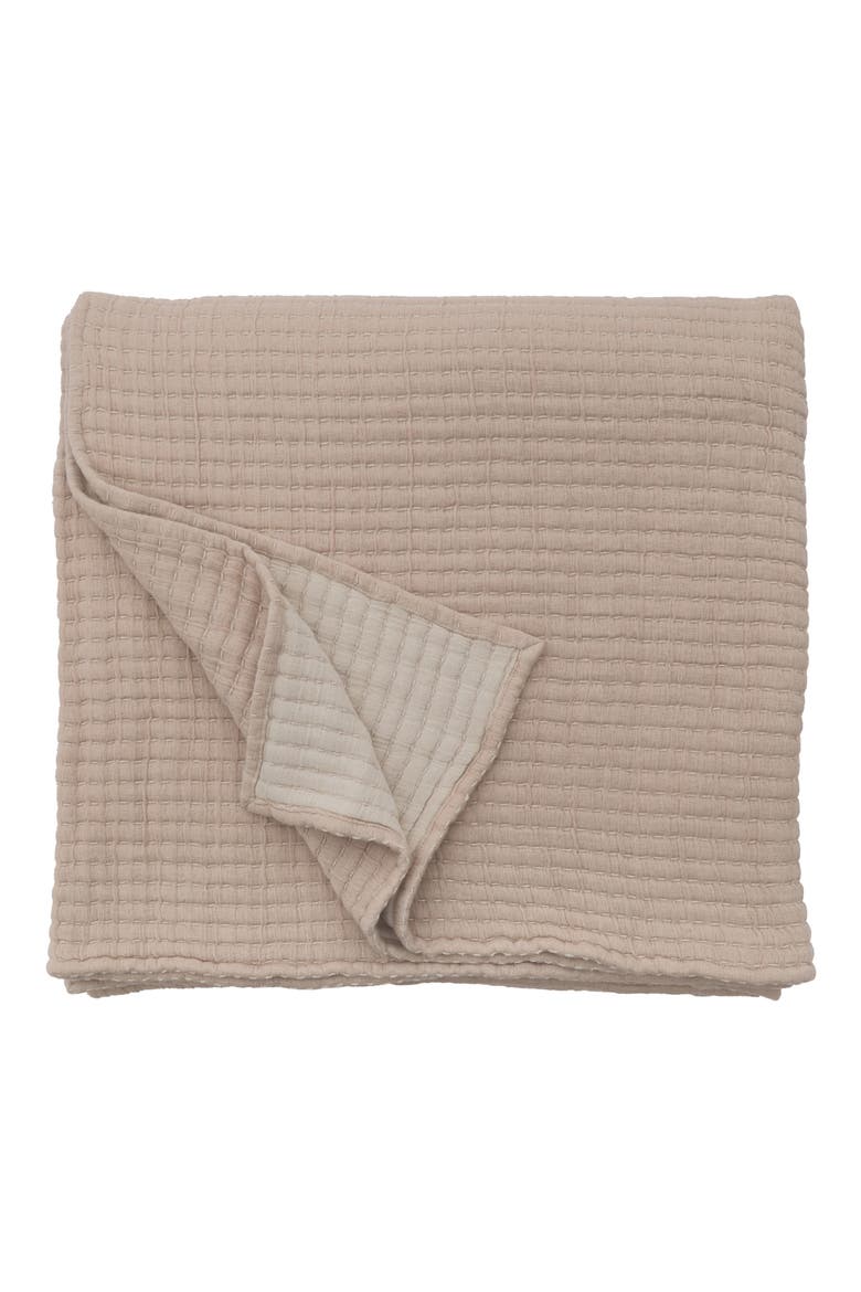Vancouver Cotton Gauze Coverlet, Main, color, AMBER