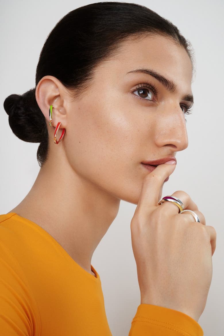 Lilo Color Petite Hoops, Alternate, color, Purple