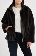 Sam Edelman Reversible Peplum Faux Fur Jacket