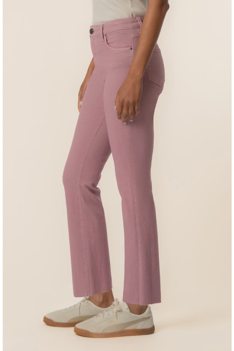 Kelsey Raw Hem Ankle Flare Jeans, Alternate, color, ROSE GARDEN