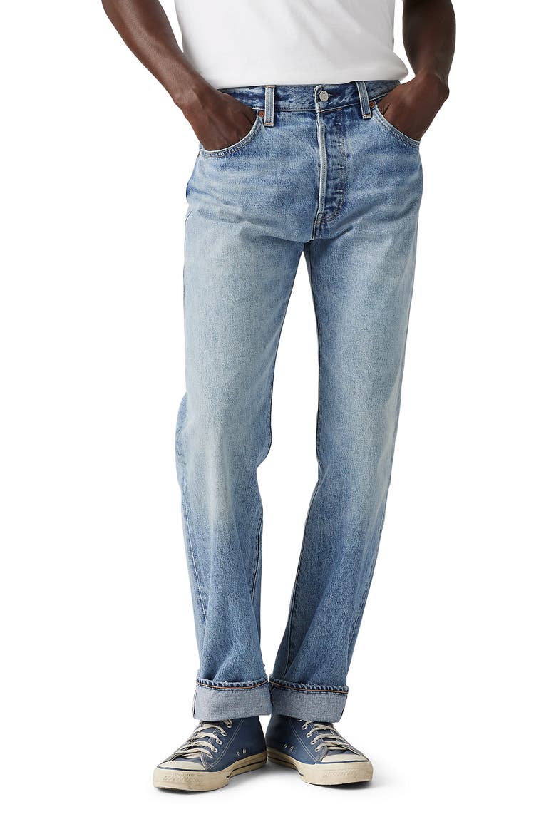 501® '93 Straight Leg Selvedge Jeans, Main, color, BEAUTIFUL DISASTER SELV