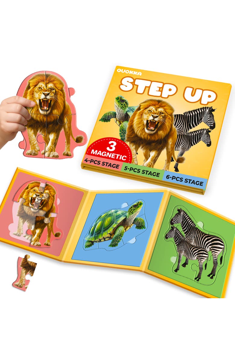 Quokka Step Up Magnetic Kids Puzzle Collection - Ocean, Safari & Wild Animals, Main, color, Safari2