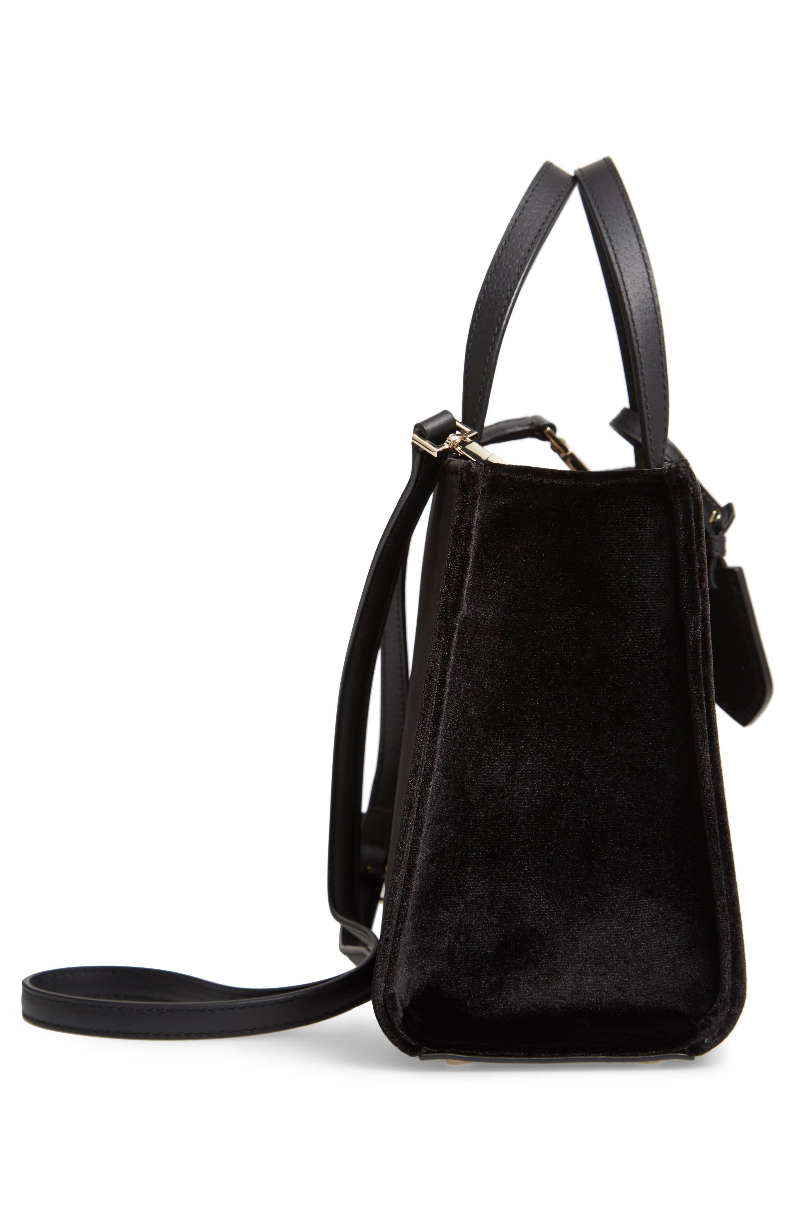Kate Spade New York thompson street - sam velvet satchel, Alternate, color, 
