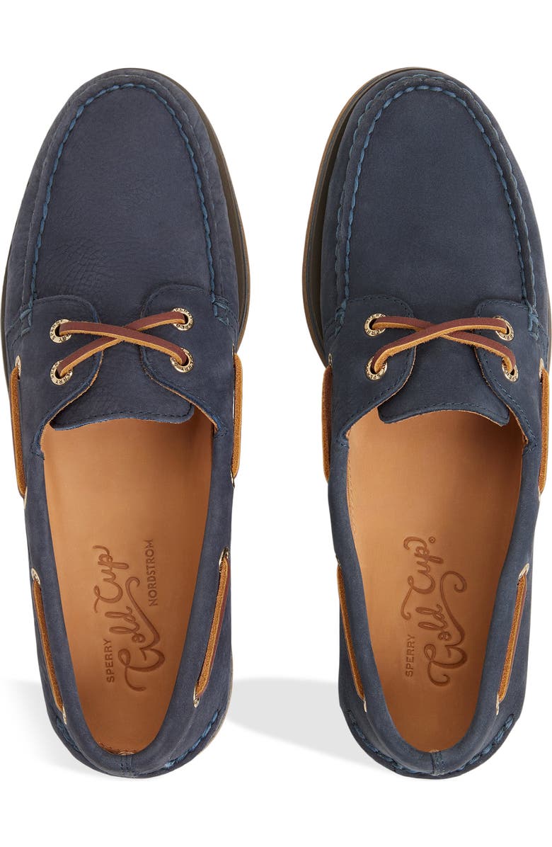 Sperry Gold Cup Authentic Original 2-Eye Boat Shoe, Alternate, color, Navy