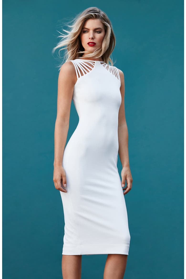 Gwen Midi Dress, Alternate, color, IVORY
