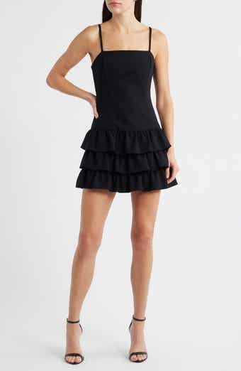 French Connection Whisper Tiered Ruffle Minidress