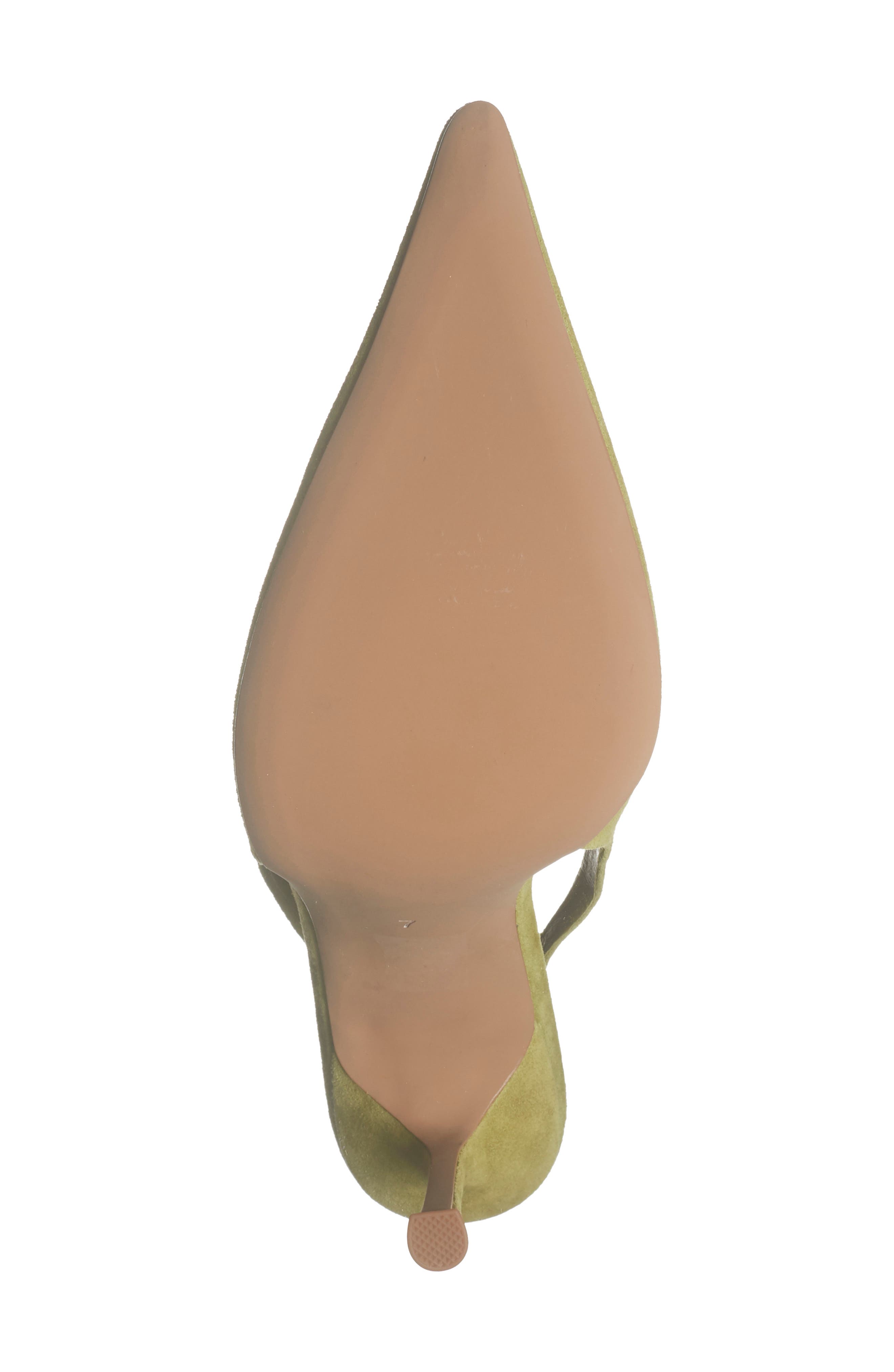 Jeffrey Campbell Fusion Slingback Pump, Alternate, color, Chartreuse Suede