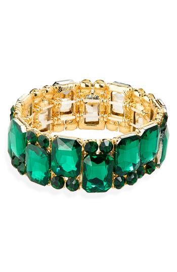 Cara Chunky Mixed Crystal Bracelet In Multi