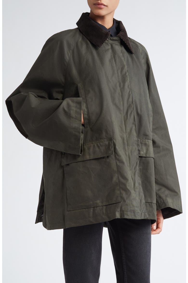 Country Waxed Organic Cotton Jacket, Alternate, color, FOREST