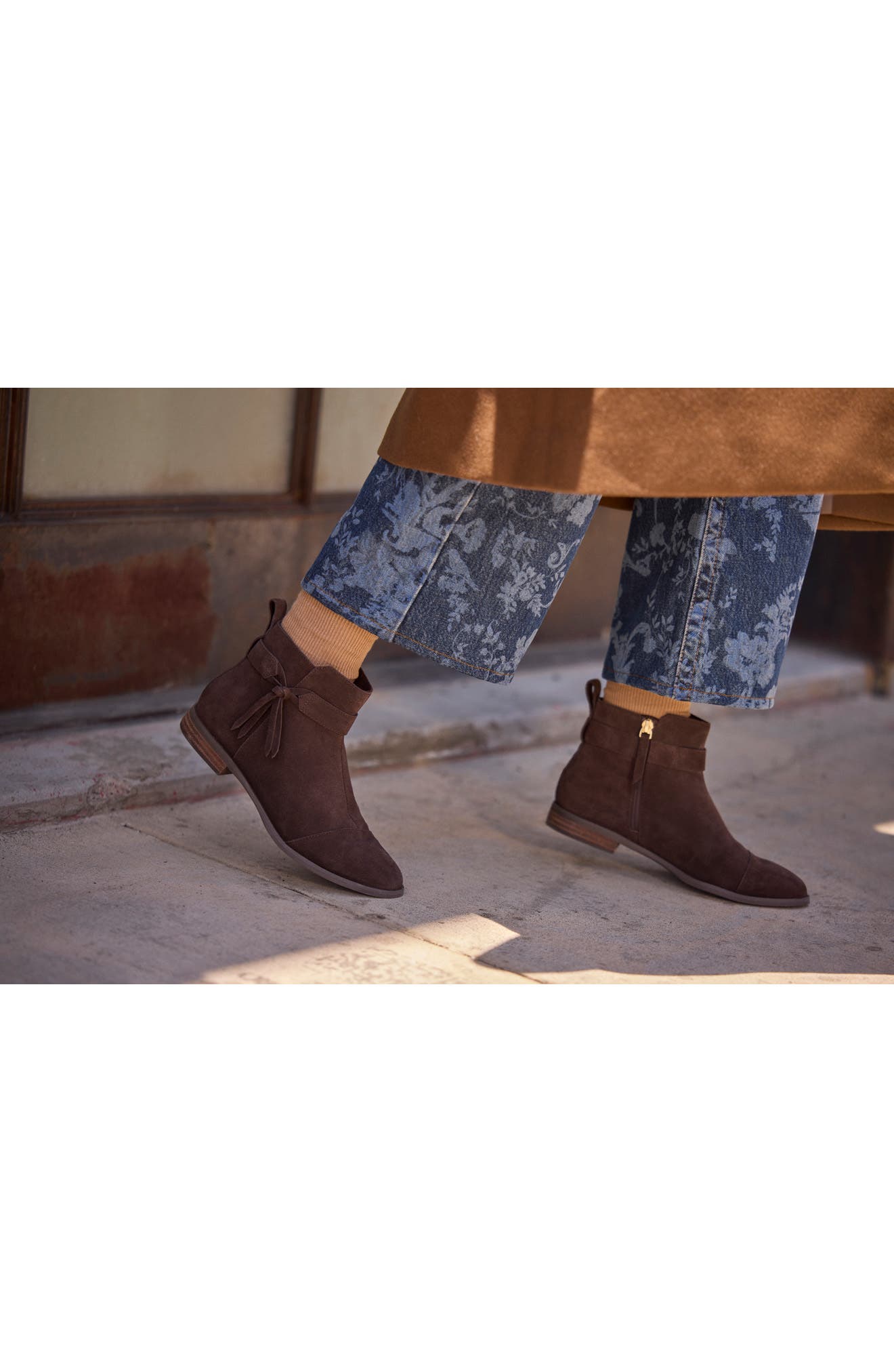Stacy Tassel Ankle Bootie, Alternate, color, DARK BROWN