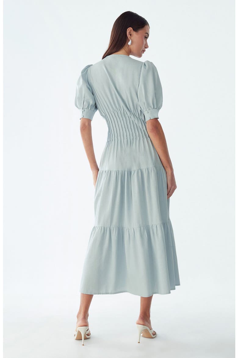 Apple Midi Dress, Alternate, color, Sky Blue