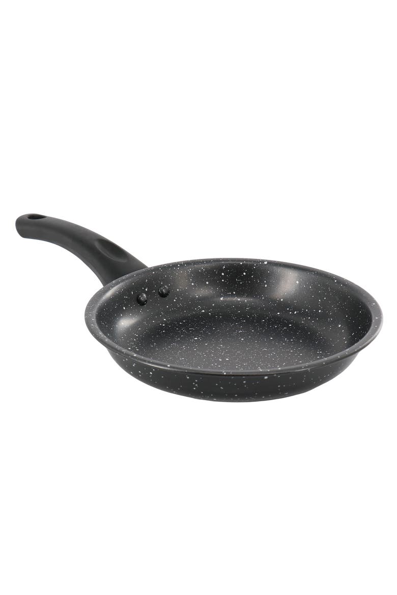 Delhi 8 Inch Round Nonstick Carbon Steel Frying Pan, Main, color, White