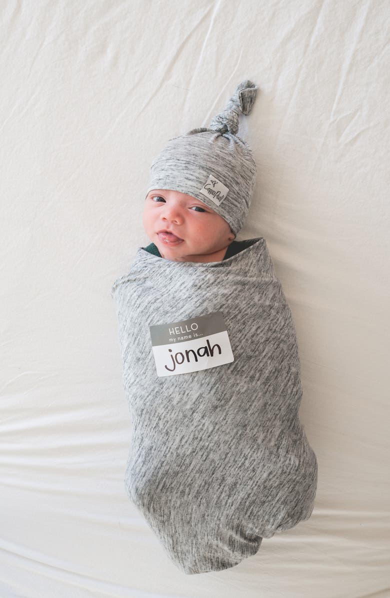 Copper Pearl Welcome Baby Hat & Swaddle Set, Alternate, color, 