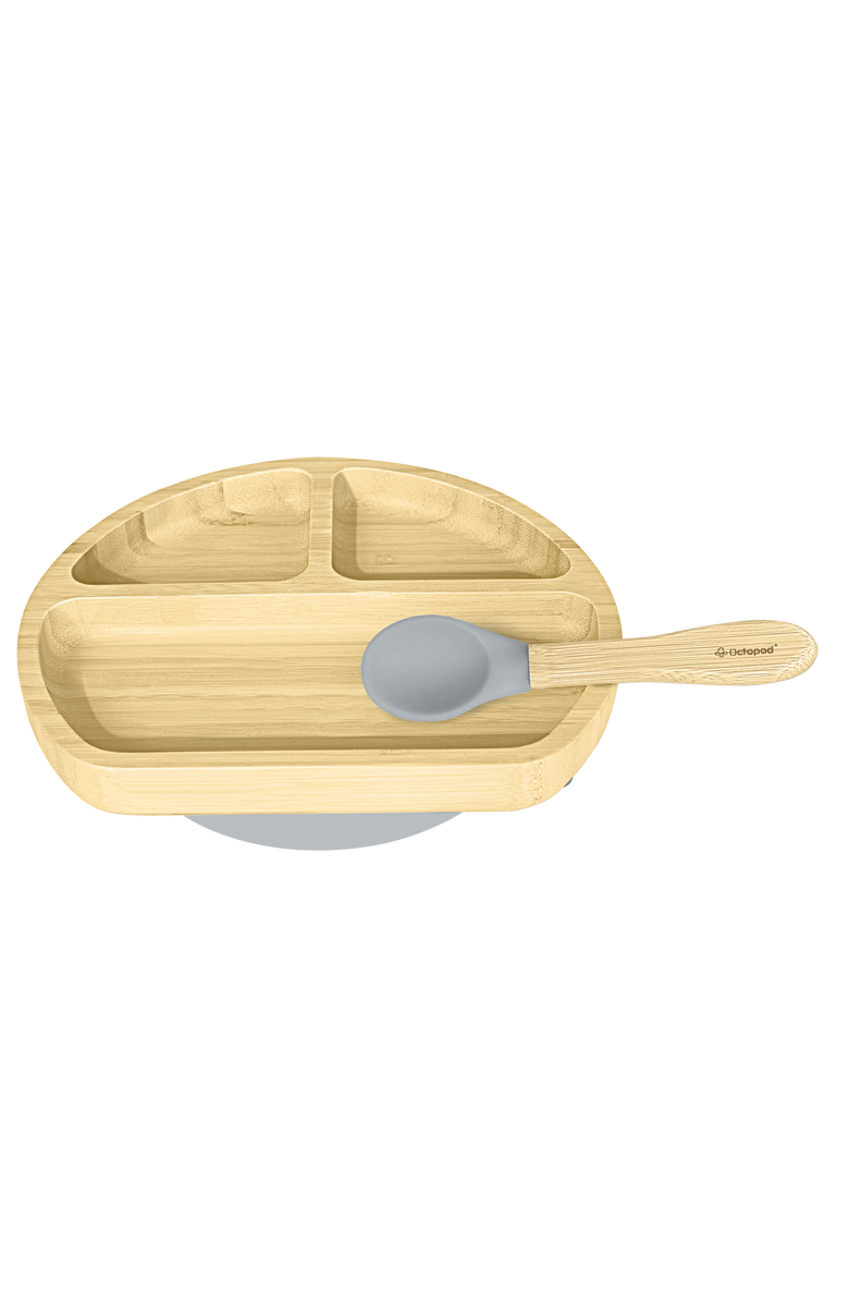 Abiie Octopod<sup>®</sup> Baby Suction Plate, Alternate, color, Grey