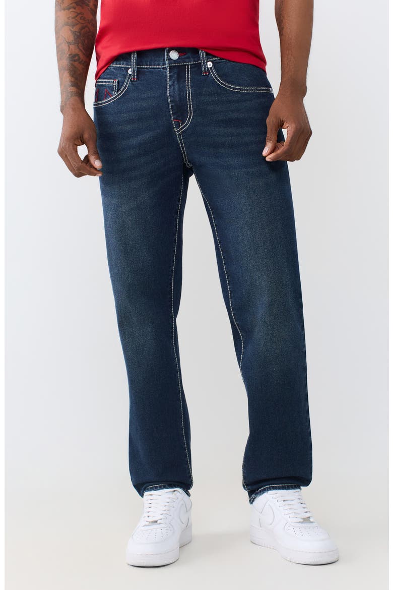 Geno Big T Slim Fit Jeans, Main, color, DARK HAWKS EYE
