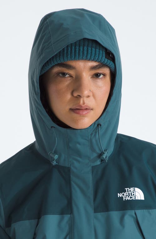 The North Face Antora Waterproof Hooded Rain Jacket In Blue