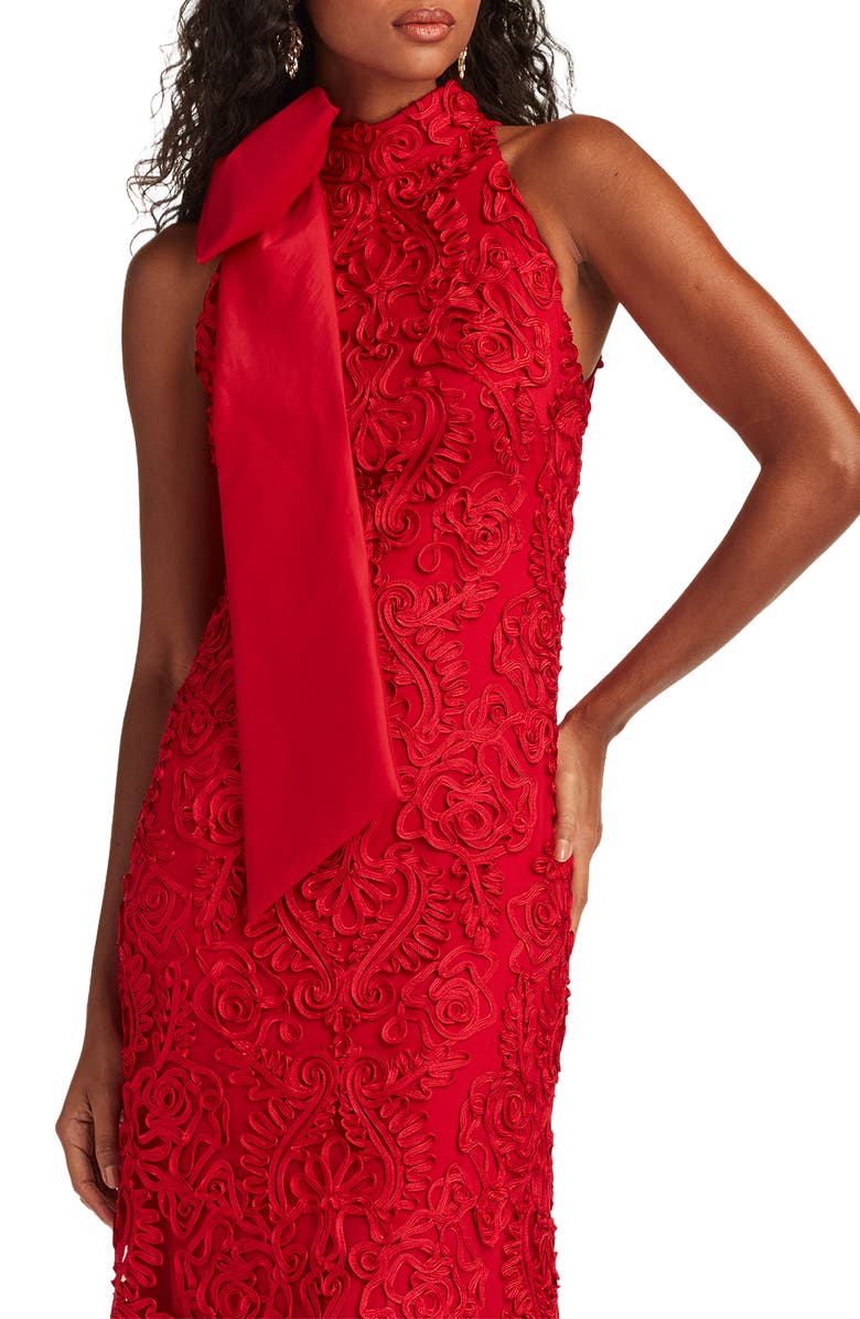 Tadashi Shoji Ribbon Bow Sleeveless Gown, Alternate, color, 