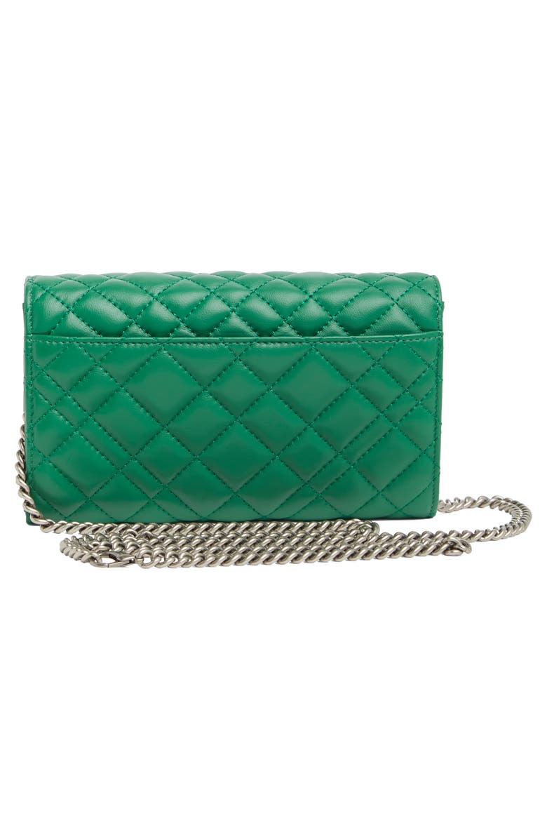 Kurt Geiger London Brixton Quilted Leather Chain Wallet, Alternate, color, 