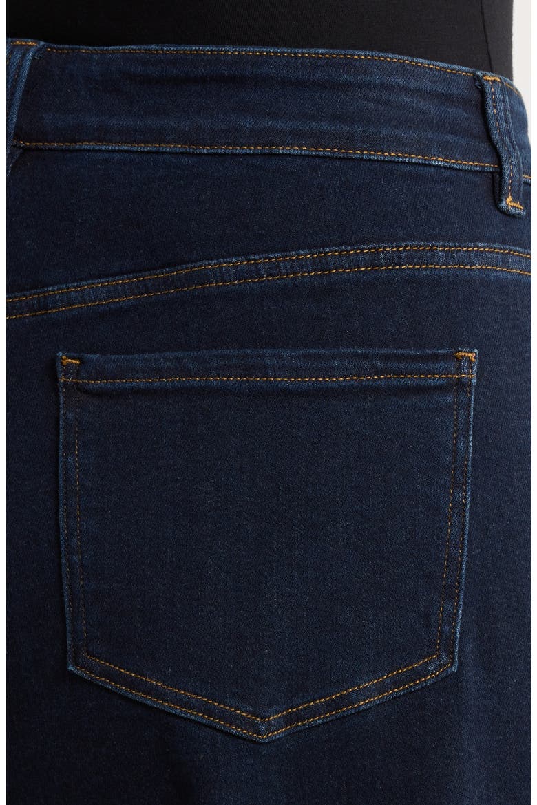 Dakota High Waist Crop Barrel Jeans, Alternate, color, DARK INDIGO