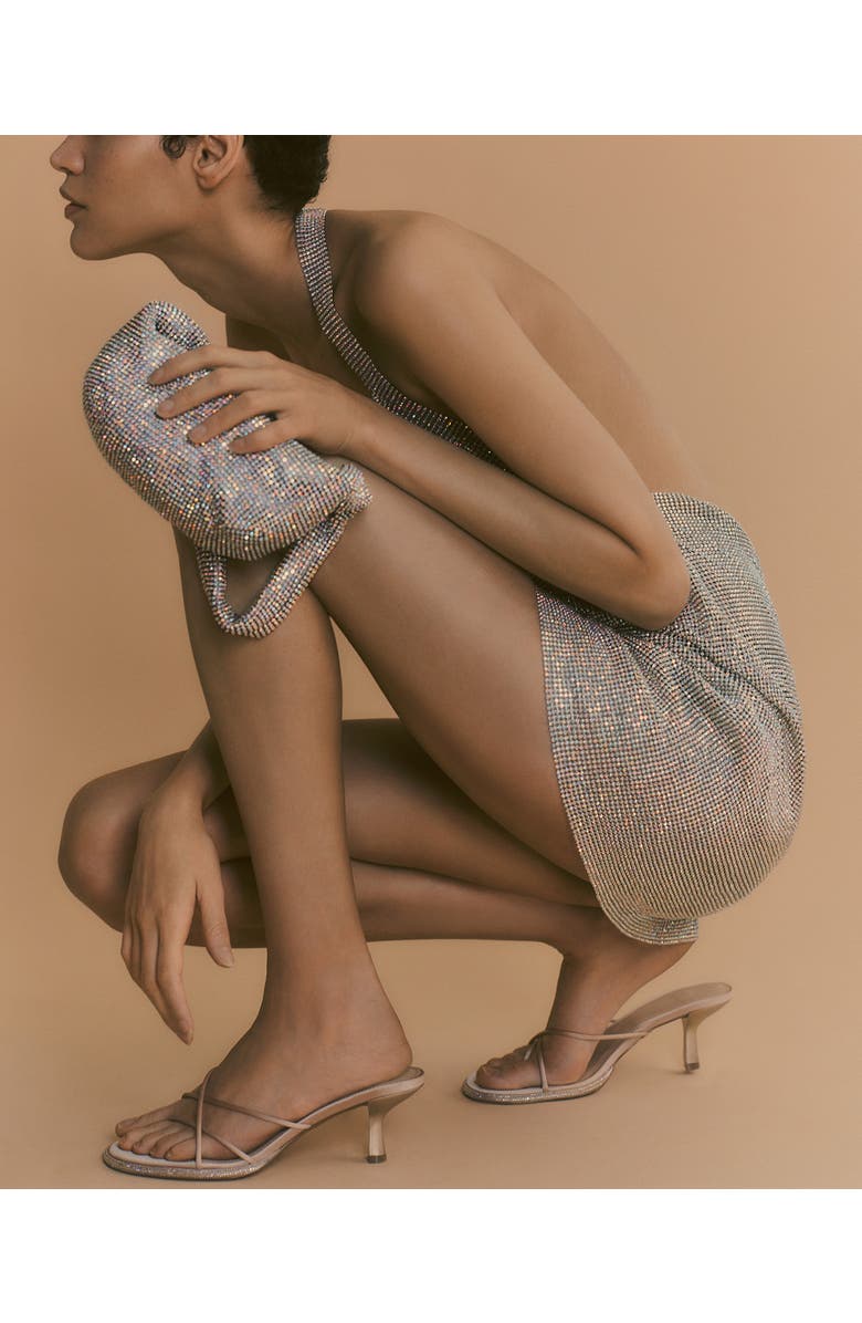 MANGO Rhinestone Shoulder Bag, Alternate, color,