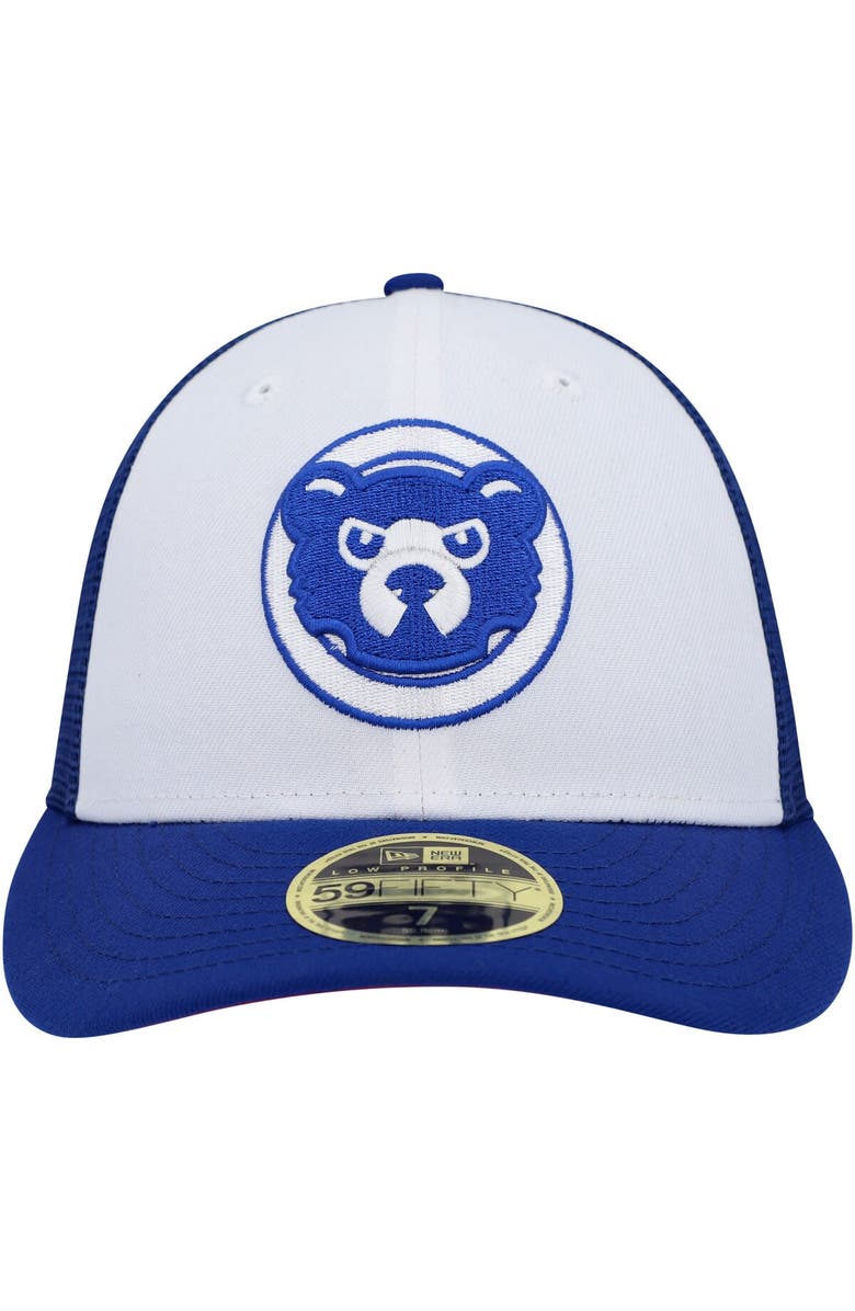 New Era Men's New Era White/Royal Chicago Cubs 2023 On-Field Batting Practice Low Profile 59FIFTY Fitted Hat, Alternate, color, White
