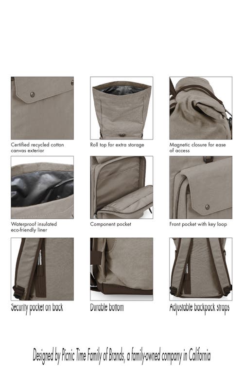 Picnic Time Carmel Picnic Backpack In Gray
