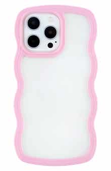 Auramma Pink Wavy Bumper iPhone 14 Pro Case