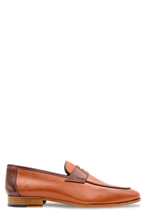 Mezlan Pebbled Penny Loafer