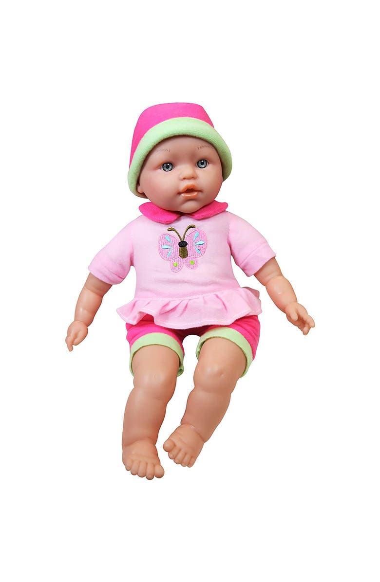 Lissi 16 Inch Baby Doll & Umbrella Stroller Set, Pink Butterfly Outfit, Hat, Alternate, color, Pink