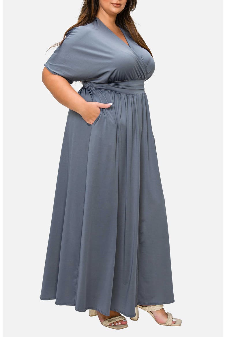 Raffi Maxi Dress, Alternate, color, CHARCOAL