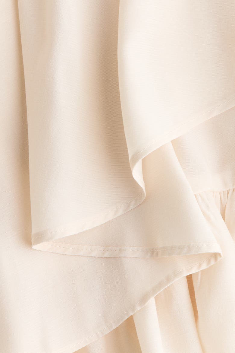 Peplum Blouse With Shawl Collar, Alternate, color, Light beige