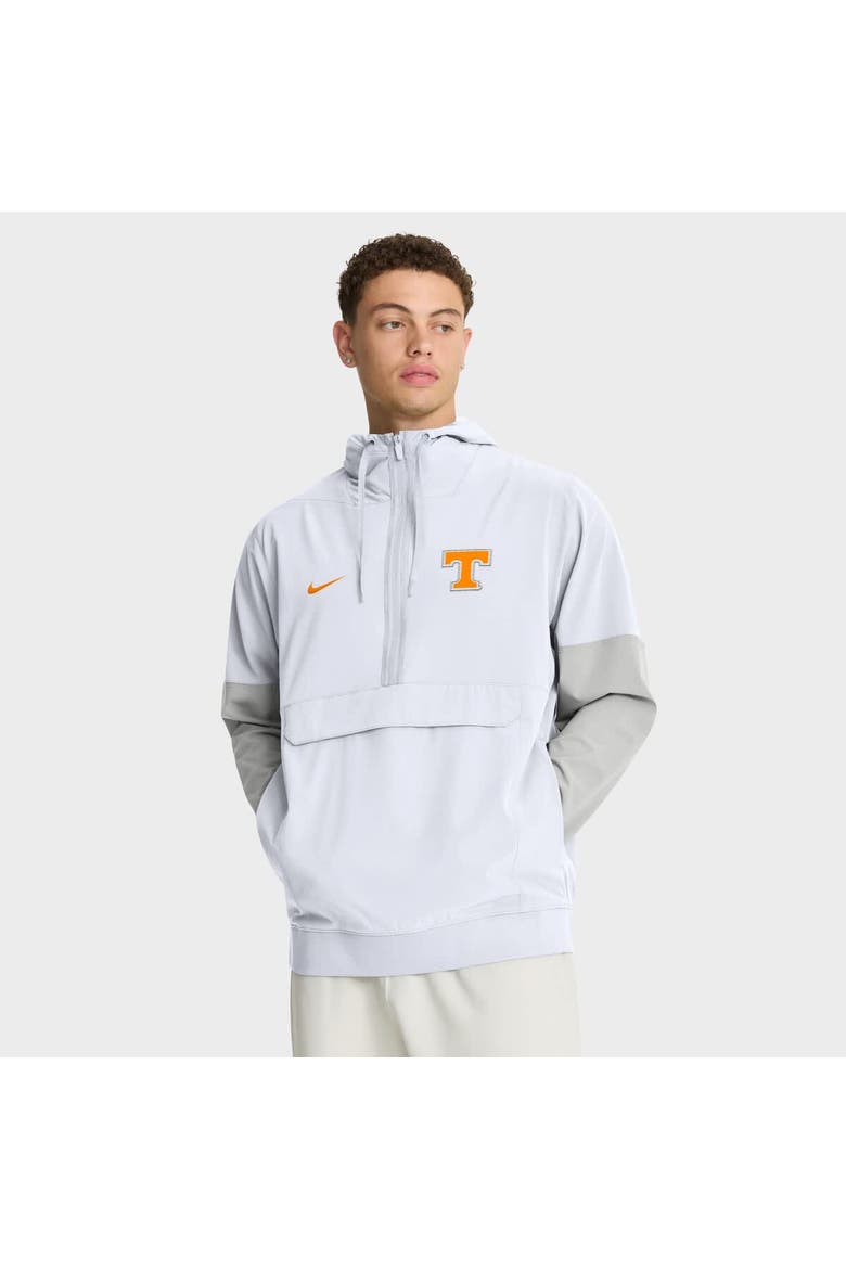 Men's Nike White Tennessee Volunteers Anorak Half-Zip Hoodie Jacket, Main, color, White