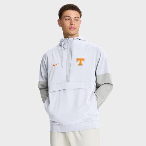 Men's Nike White Tennessee Volunteers Anorak Half-Zip Hoodie Jacket