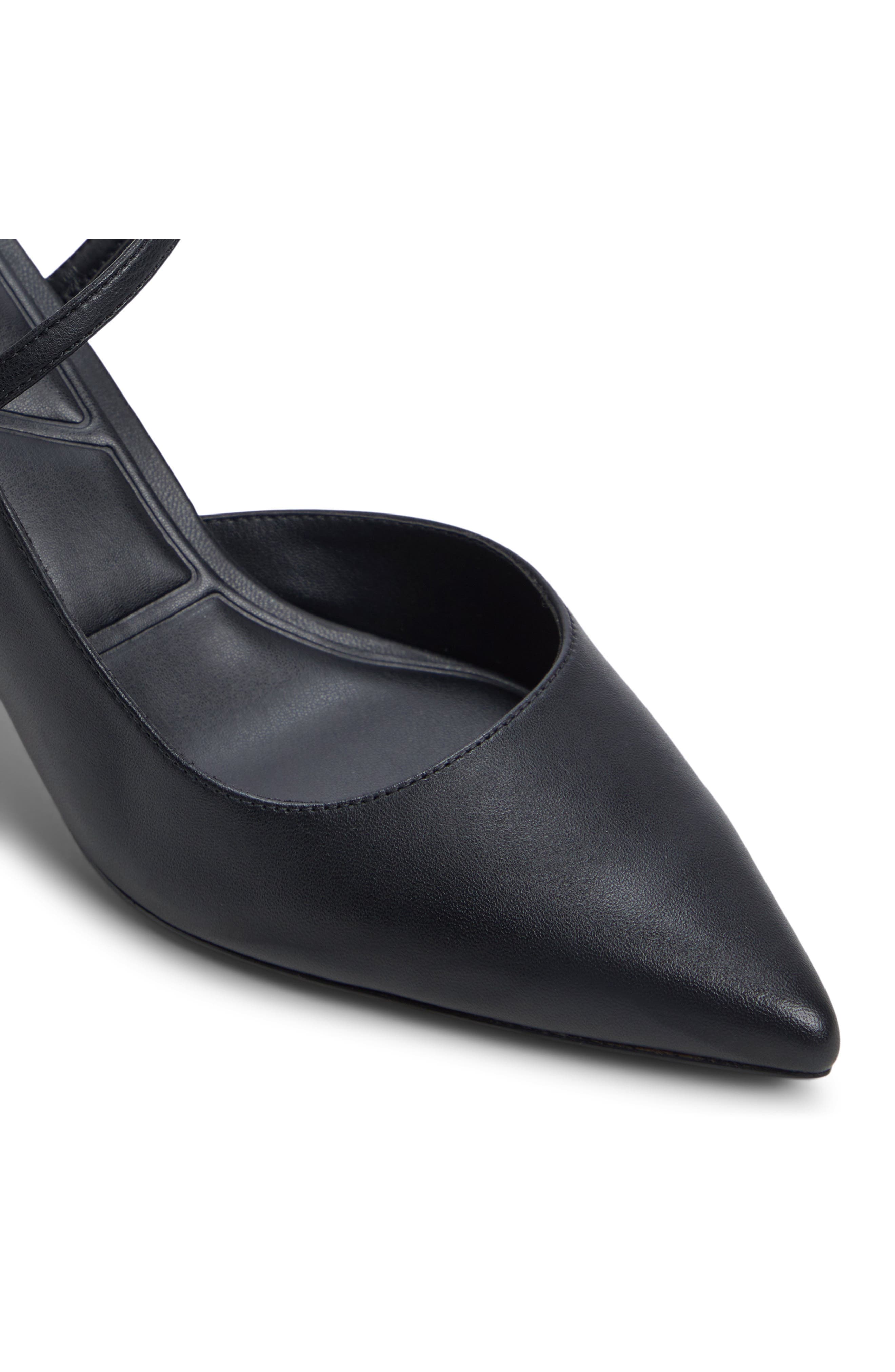 ALDO Axelle Ankle Strap Pointed Toe Pump, Alternate, color, Black
