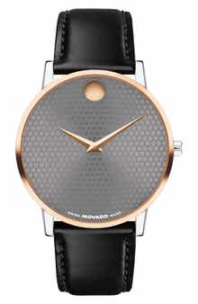 Museum Classic Leather Strap Watch, 40mm
